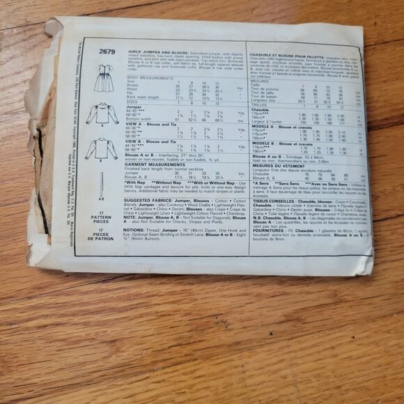 McCalls 2679 Laura Ashley Sewing Pattern Set Girls Dresses - Picture 3 of 3